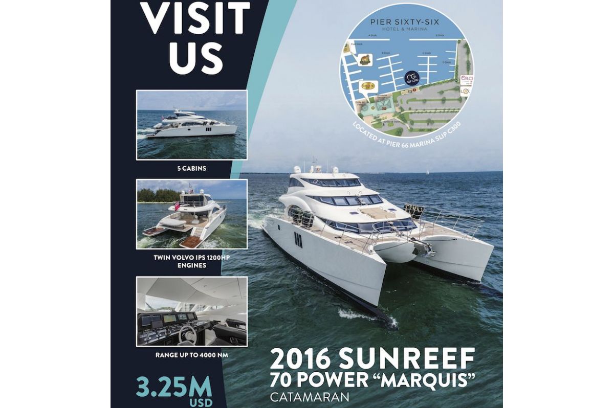 2016 SUNREEF POWER MARQUIS AT THE FLIBS 2019