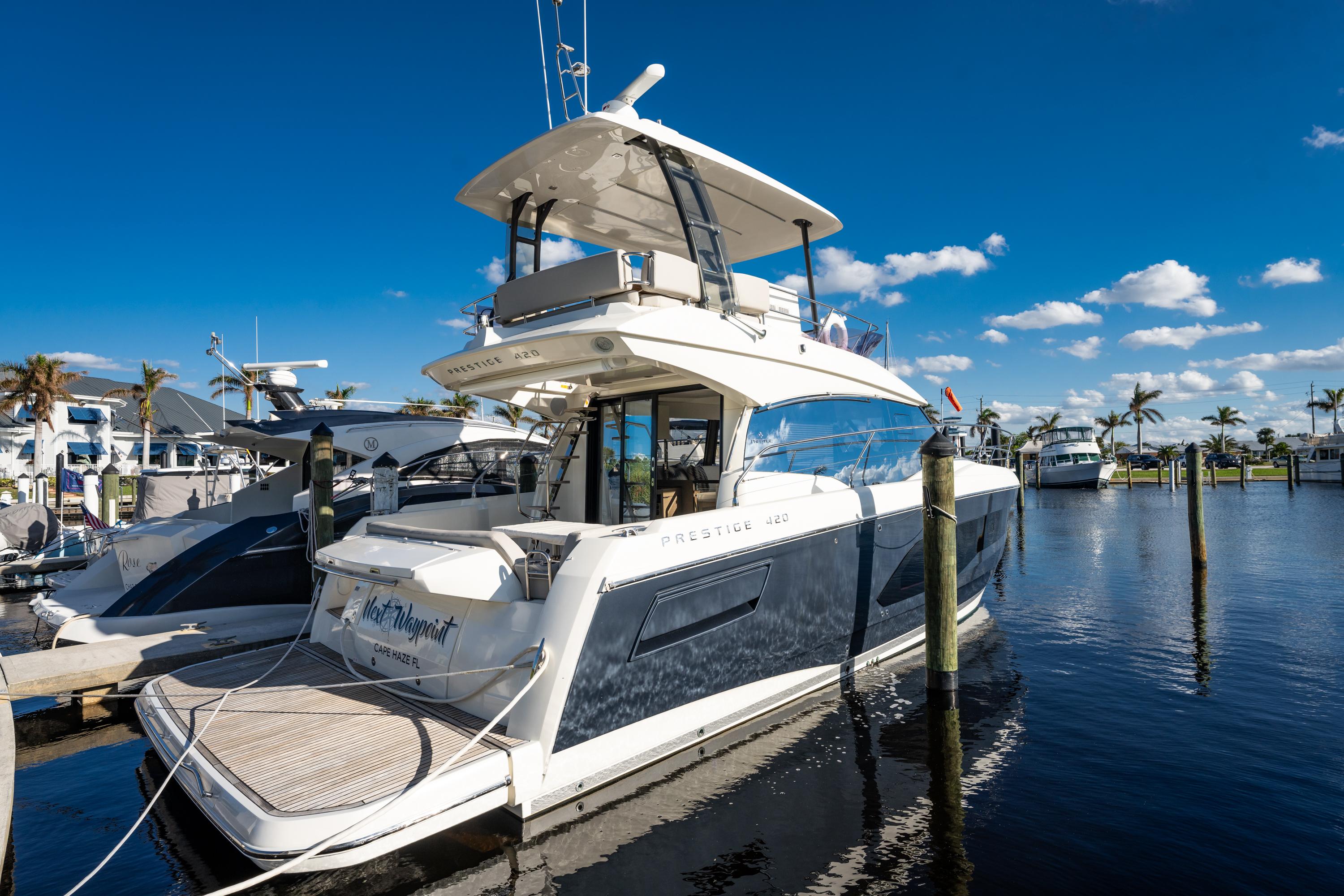 Next Waypoint 2020 Prestige 420 Flybridge Yacht For Sale in Punta Gorda FL Next Waypoint 2020 Prestige 420 Flybridge Yacht For Sale in Punta Gorda FL