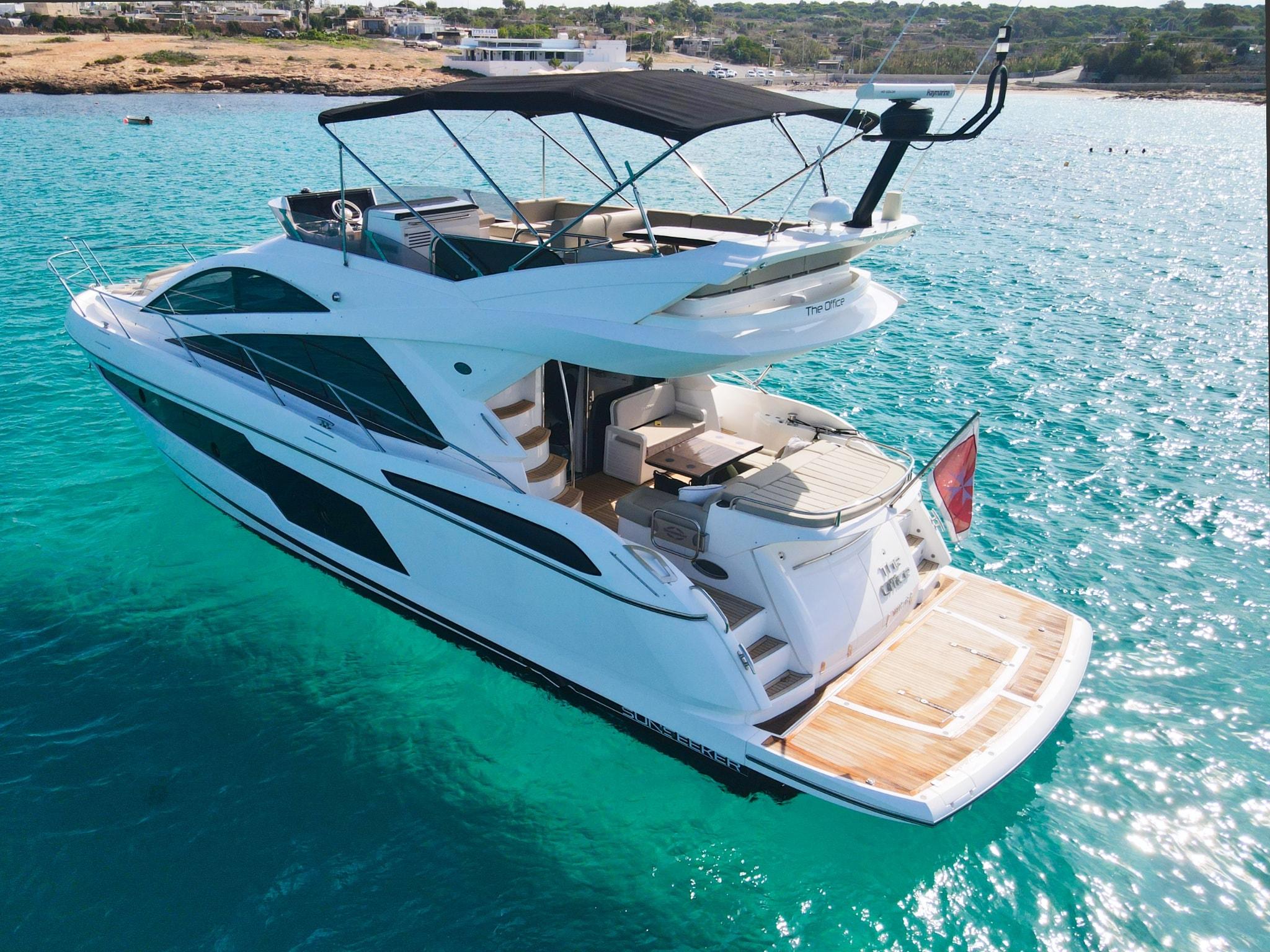 THE OFFICE 2015 Sunseeker Manhattan 55 Yacht For Sale in Valletta THE OFFICE 2015 Sunseeker Manhattan 55 Yacht For Sale in Valletta