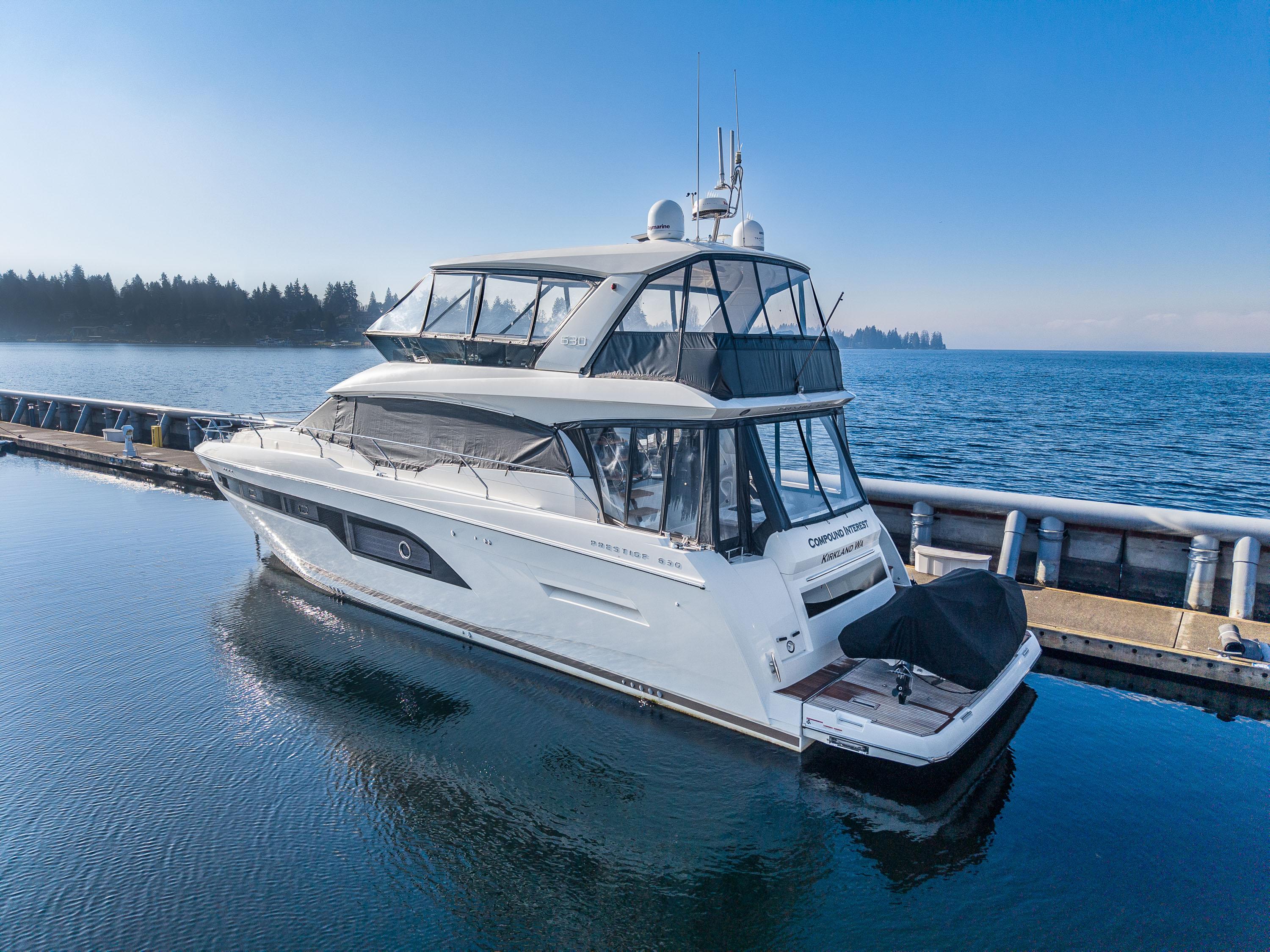 Compound Interest 2018 Prestige 630 Yacht For Sale in Kirkland WA Compound Interest 2018 Prestige 630 Yacht For Sale in Kirkland WA