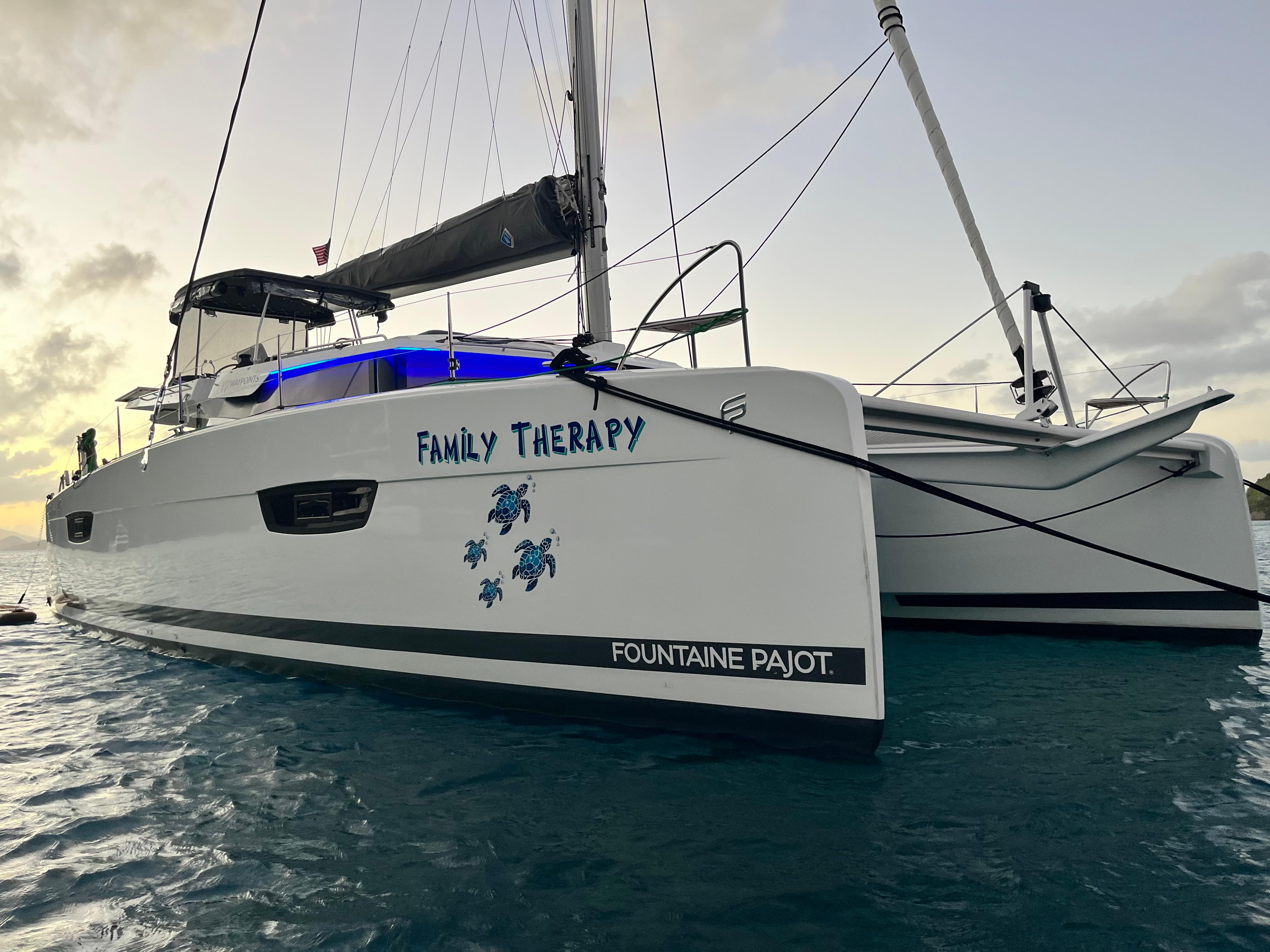 Family Therapy 2023 Fountaine Pajot Elba 45 Yacht For Sale in charlotte amalie Family Therapy 2023 Fountaine Pajot Elba 45 Yacht For Sale in charlotte amalie