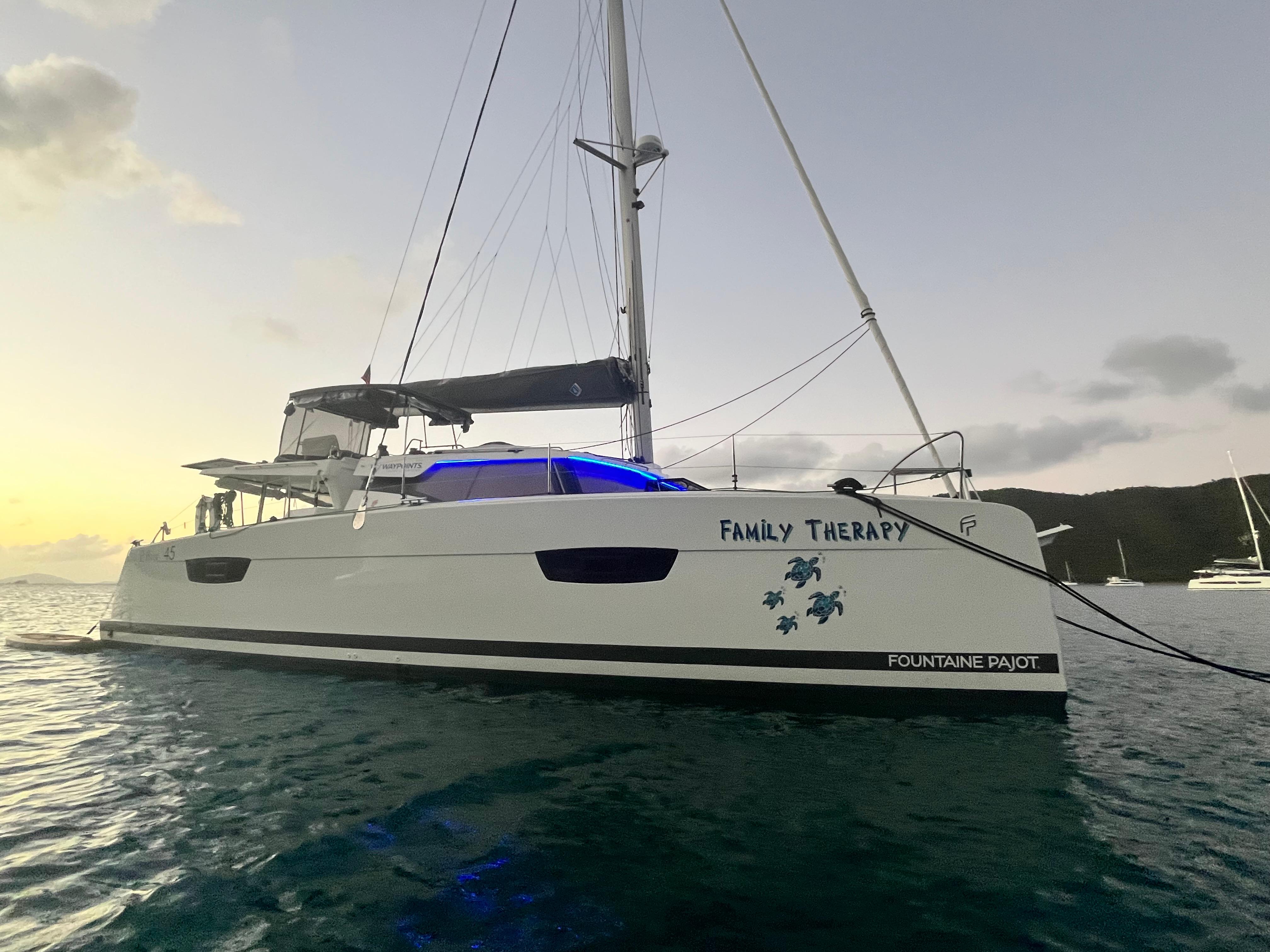 Family Therapy 2023 Fountaine Pajot Elba 45 Yacht For Sale in charlotte amalie Family Therapy 2023 Fountaine Pajot Elba 45 Yacht For Sale in charlotte amalie