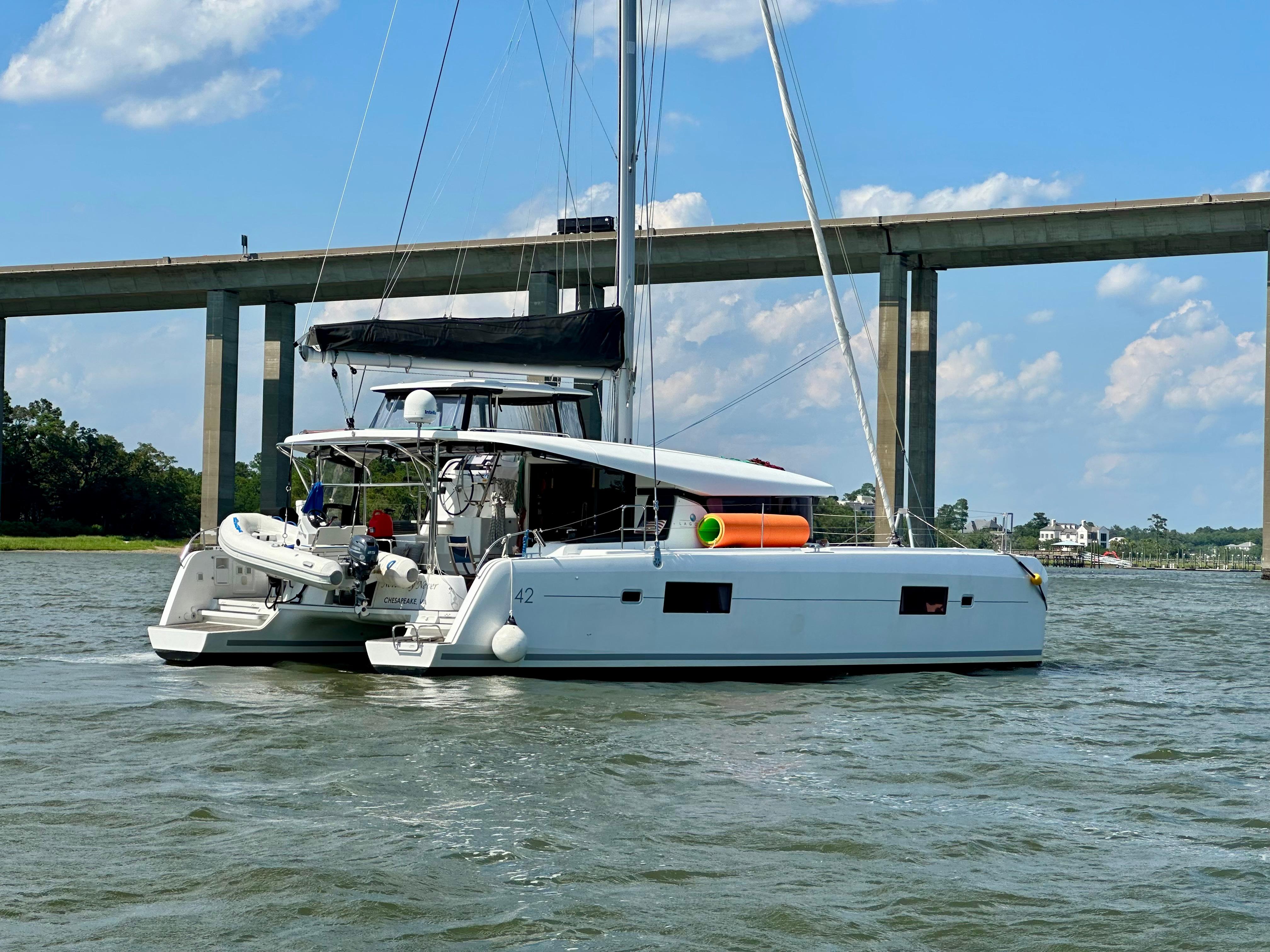 NEVER SAY NEVER 2017 Lagoon 42 Yacht For Sale in Savannah GA