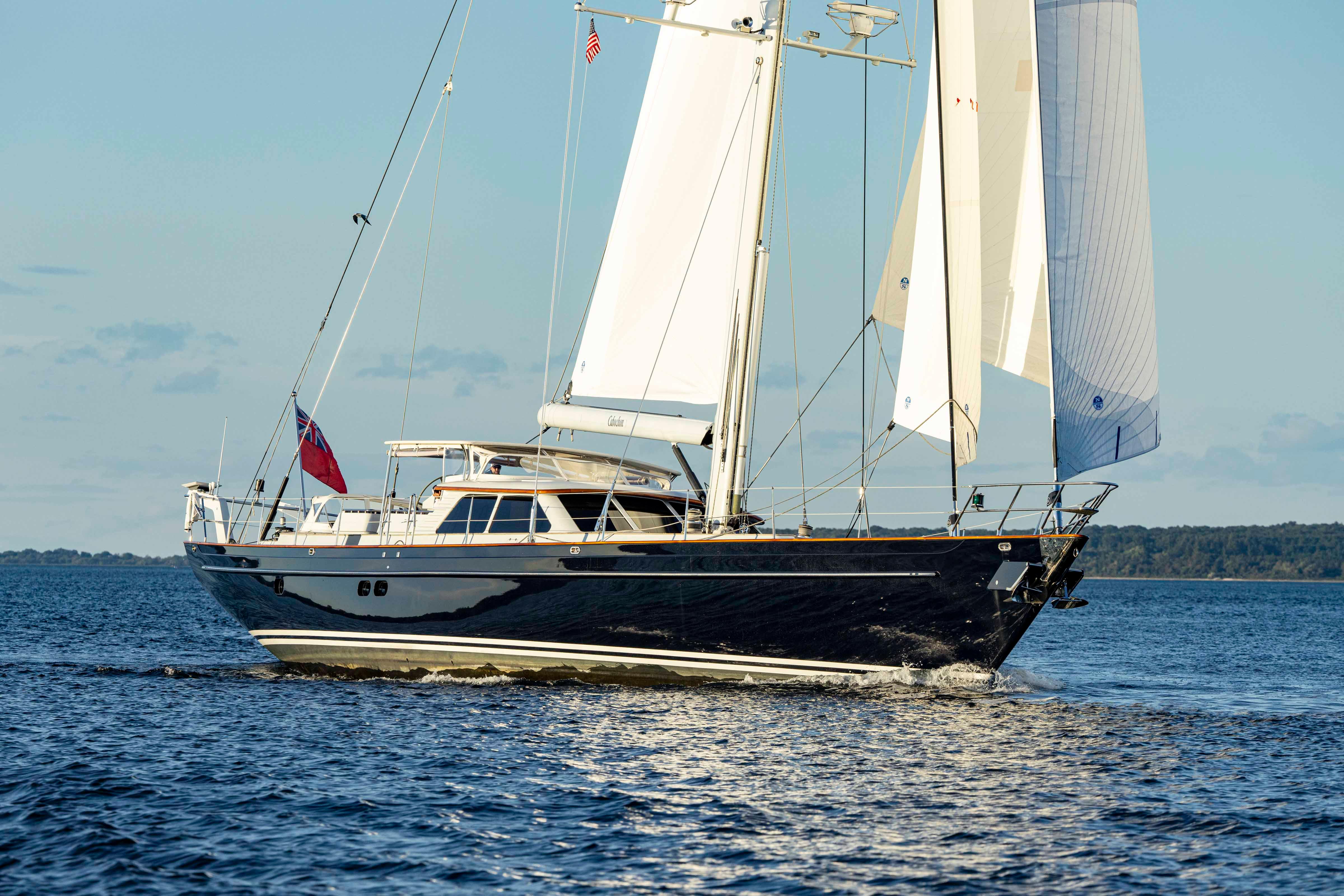 CABOCHON 2004 Ta Chiao Custom Pilothouse Cutter Yacht For Sale in Newport RI CABOCHON 2004 Ta Chiao Custom Pilothouse Cutter Yacht For Sale in Newport RI