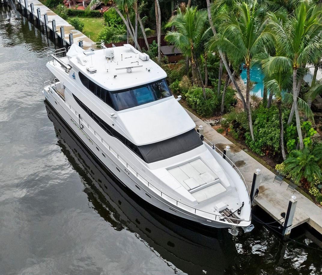 TORTUGA 1999 Monte Fino 82 Yacht For Sale in Fort Lauderdale FL TORTUGA 1999 Monte Fino 82 Yacht For Sale in Fort Lauderdale FL