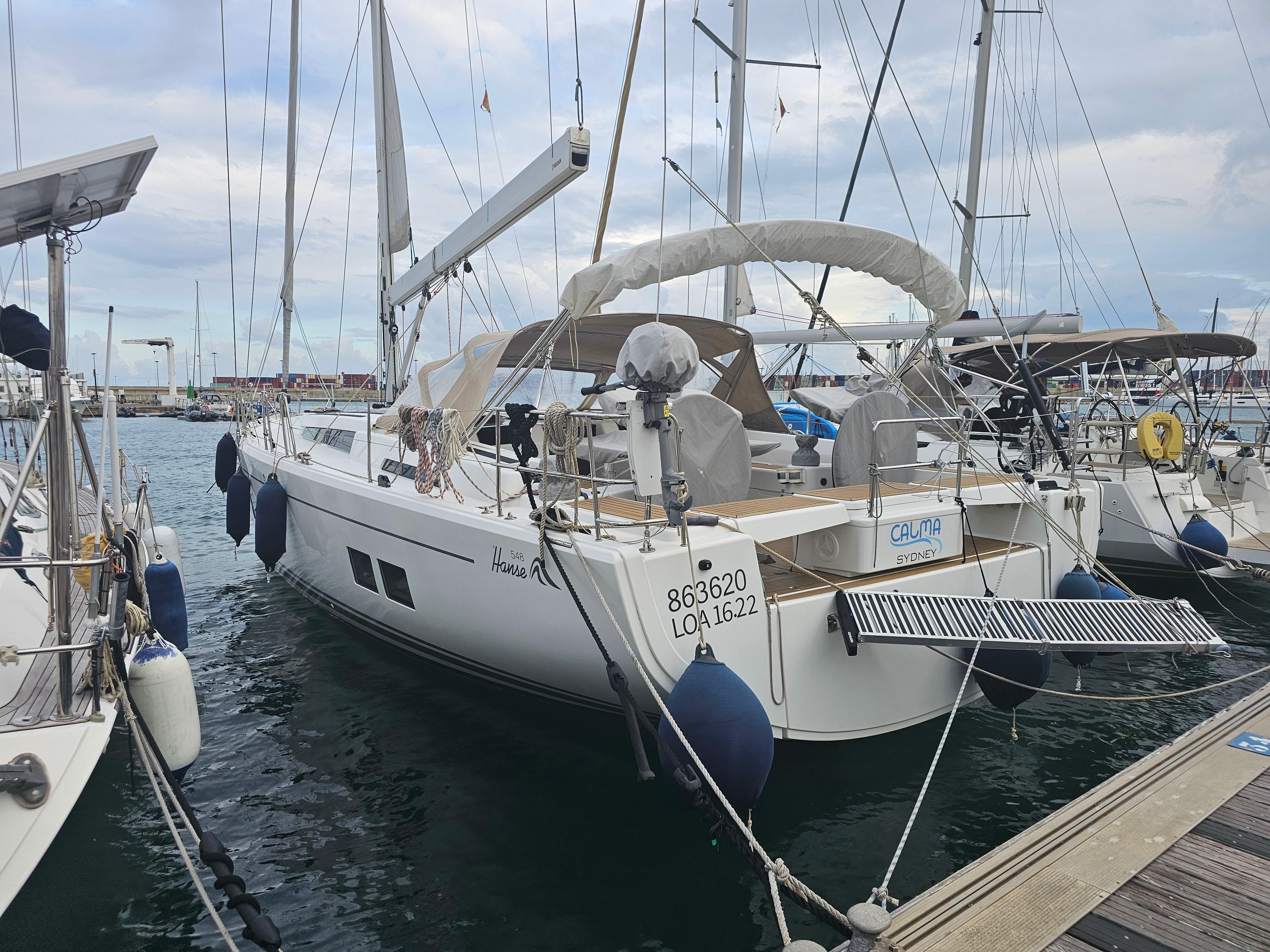 Calma 2019 Hanse 548 Yacht For Sale in Barcelona ES-V Calma 2019 Hanse 548 Yacht For Sale in Barcelona ES-V