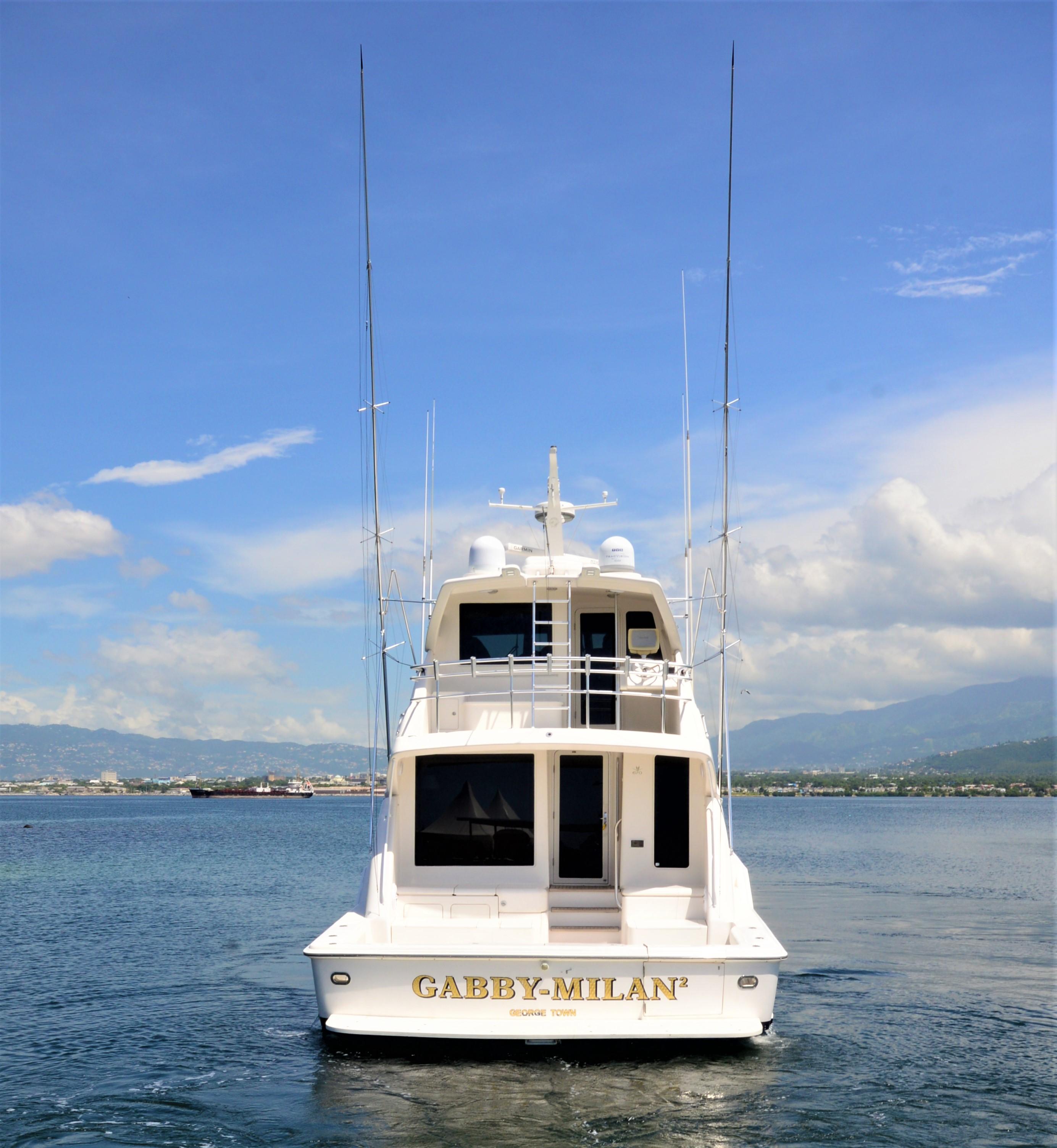 Gabby Millan 2 2003 Bertram 67 Convertible Yacht For Sale in Kingston 