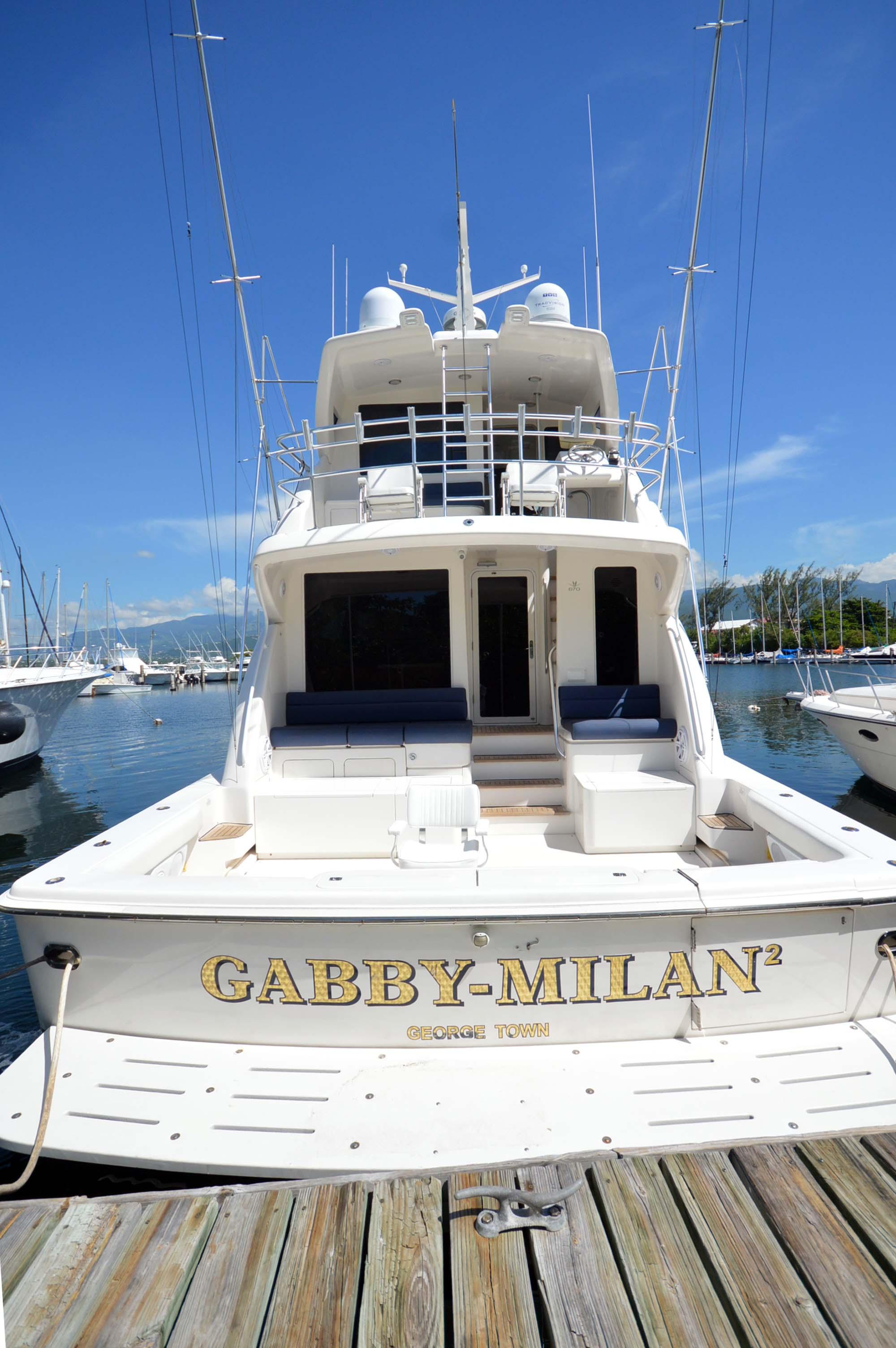 Gabby Millan 2 2003 Bertram 67 Convertible Yacht For Sale in Kingston 